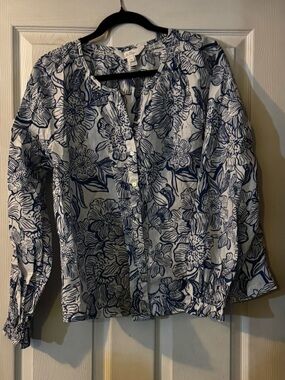 Lilly Pulitzer Aldina Button Down Top